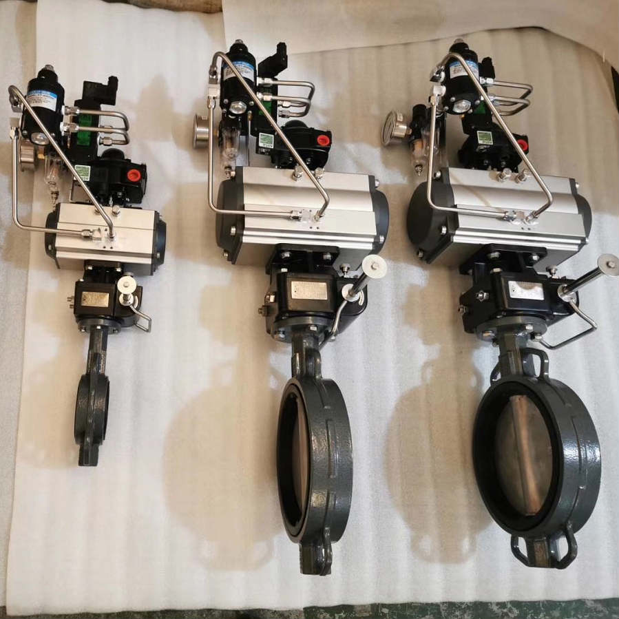 F.R.L Pneumatic Wafer Butterfly Valve