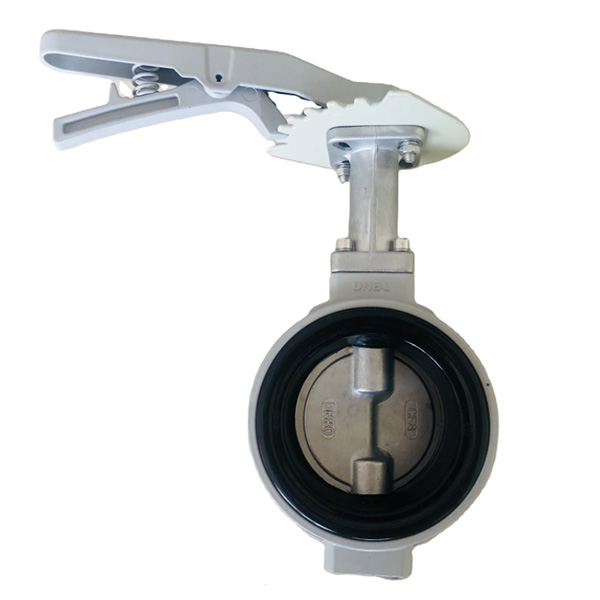 KITZ Aluminum Alloy Handle Aluminum Alloy Body Stainless Steel CF8 Wafer Butterfly Valve
