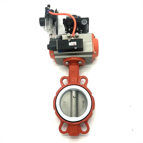 F.R.L Pneumatic Wafer Butterfly Valve