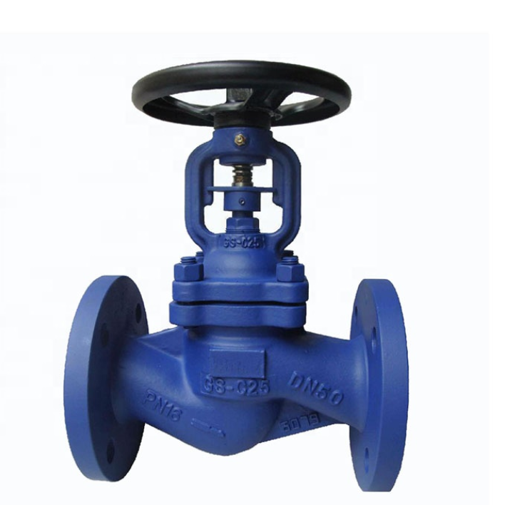 Ductile Iron Bellows Seal Flanged Globe Valves