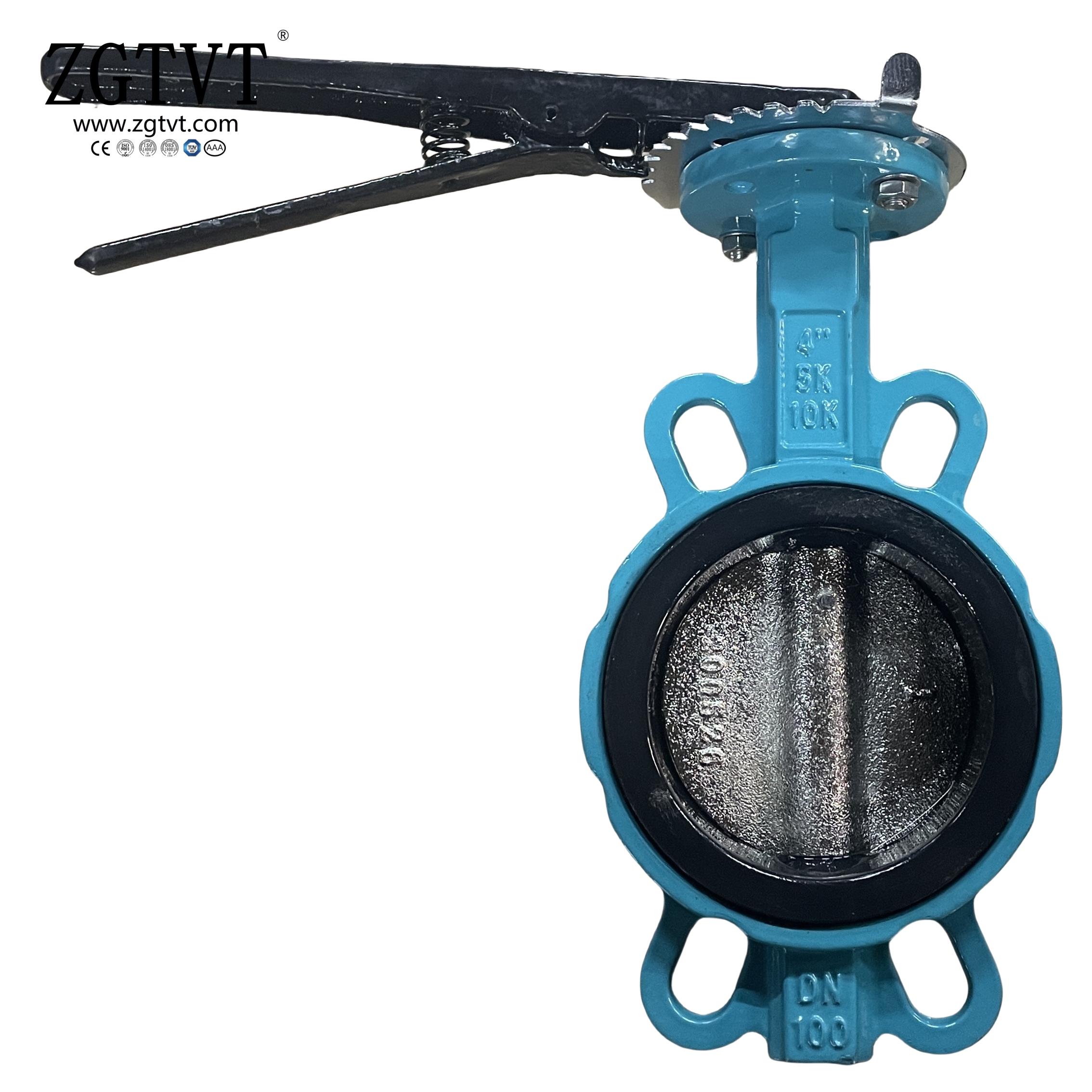 Handle Ductile Iron Wafer Type Butterfly Valve