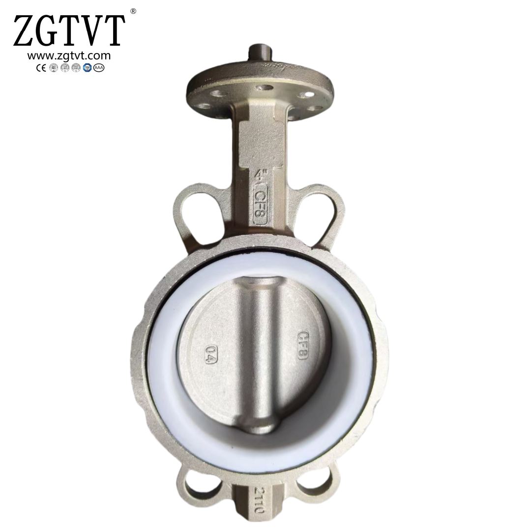 Handle/Gear Box Stainless Steel GGG50 PTFE Seal Wafer Butterfly Valve